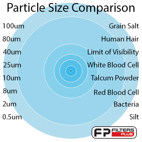 human hair in microns