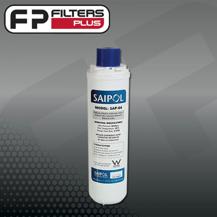 SAP04 Saipol Replacement Zip Carbon Water Filter Perth Melbourne Sydney Brisbane Australia