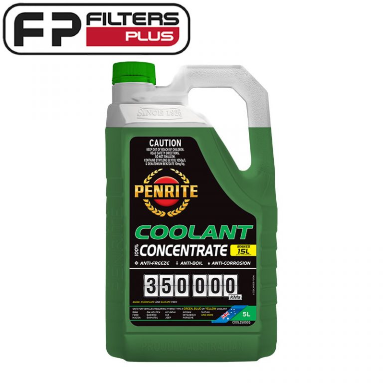COOL350005 Penrite 350,000KM Green Coolant Concentrate 5 Litres