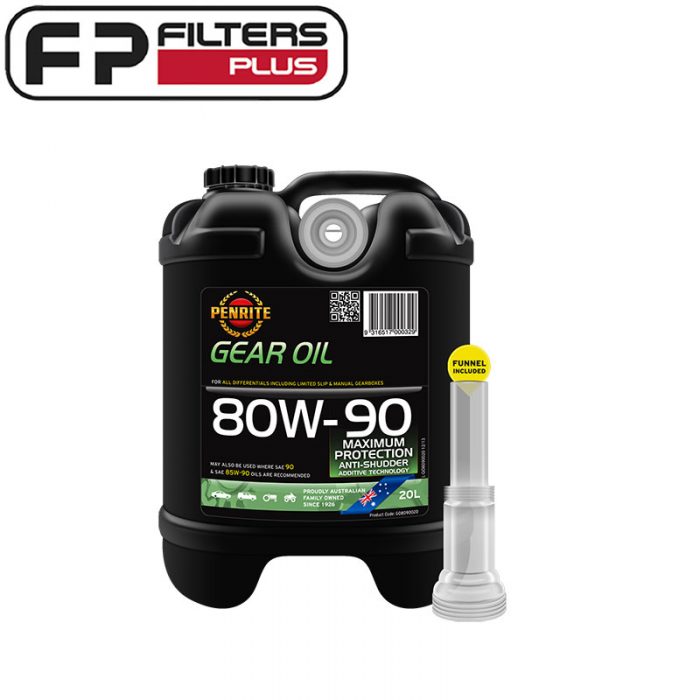 GO8090020 Penrite Gear Oil 80W90 Filters Plus WA 20 Litres