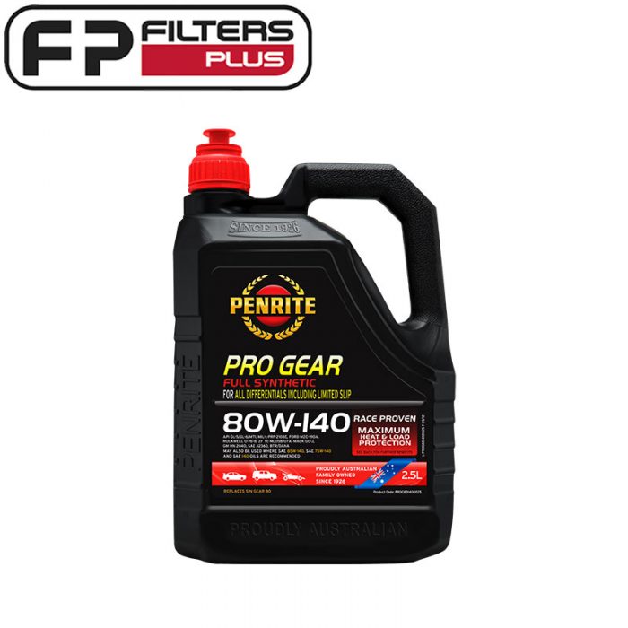 PROG801400025 Penrite 80W140 Pro Gear Diff/Gear Oil Filters Plus WA